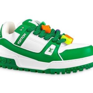 LV Trainer Maxi sneaker in playful jumbo-sized proportions.